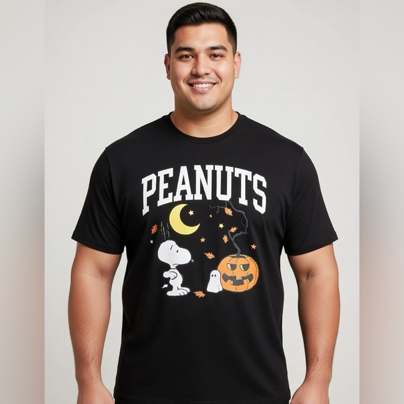 Peanuts Tops - Charlie Brown Peanuts Pumpkin Halloween Graphic Tee
